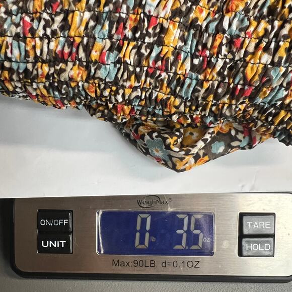 Emery Rose Floral Bohemian Cottagecore Puff Sleeve Lightweight Top Womens Small - Picture 11 of 11